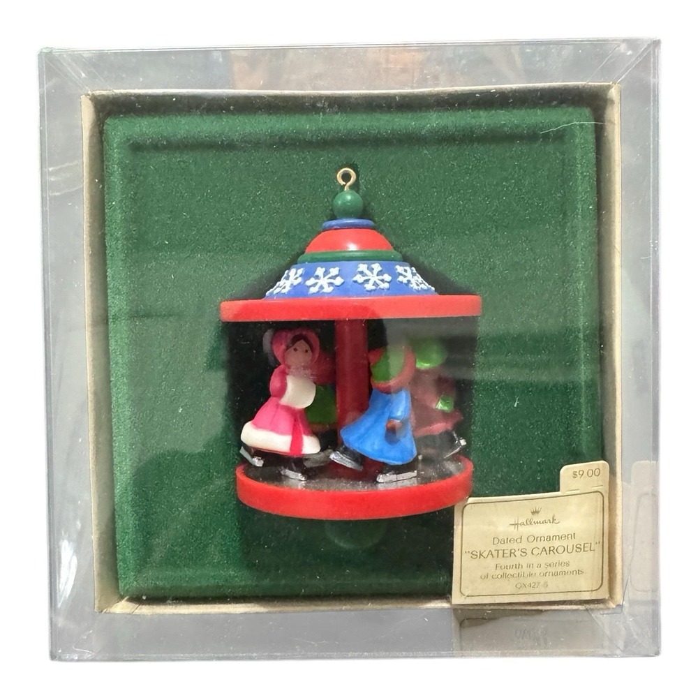1981 Hallmark Keepsake Ornament "Skater's Carousel" Fourth In The Series